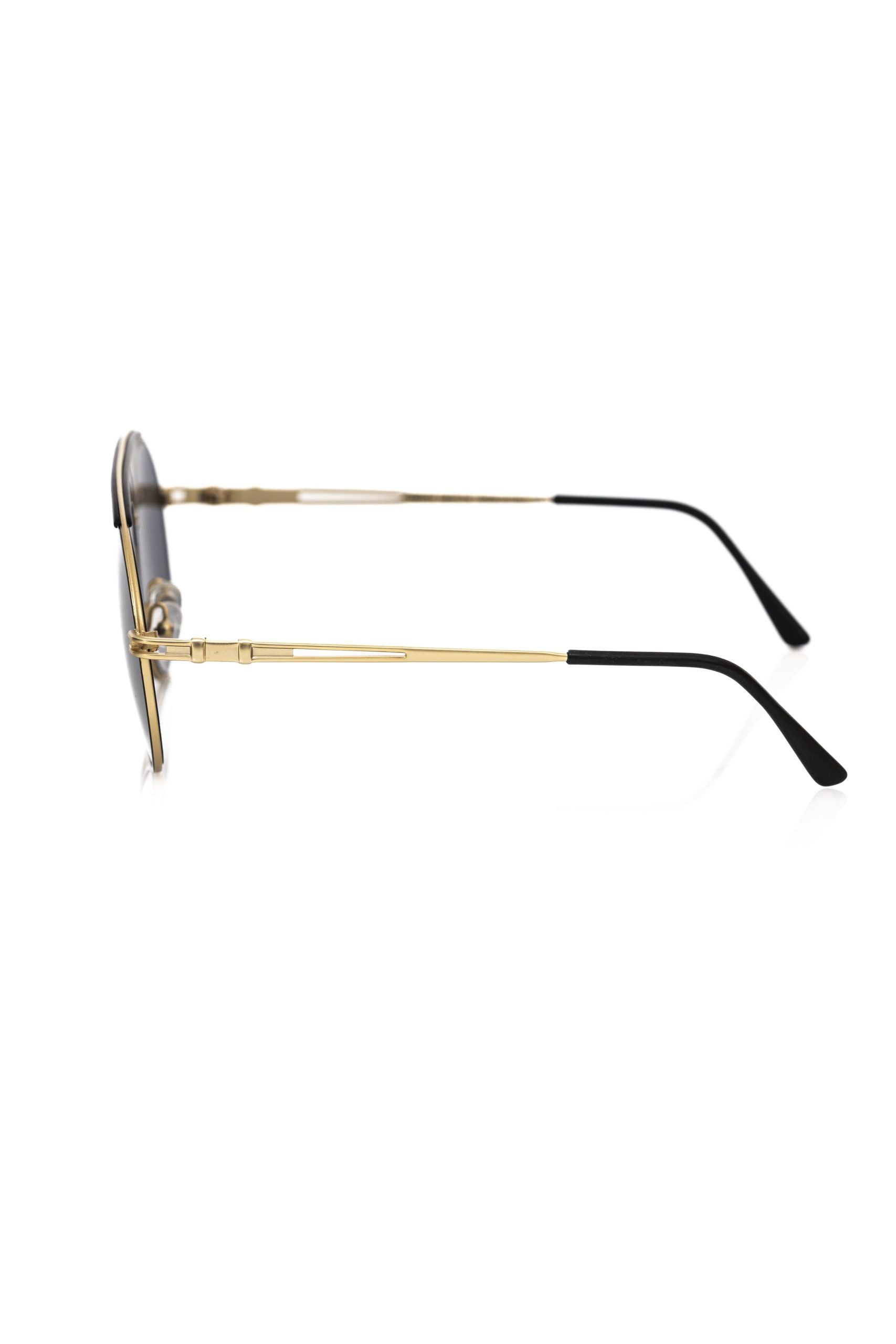 Black Metallic Fiber Men Sunglasses