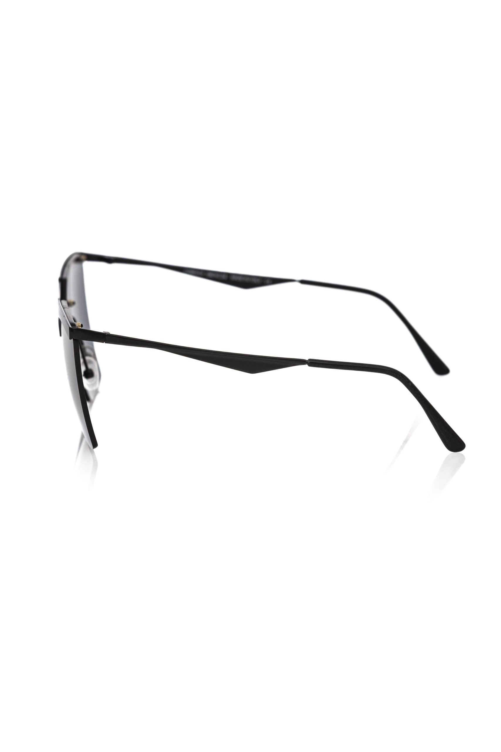 Black Metallic Fiber Women Sunglass
