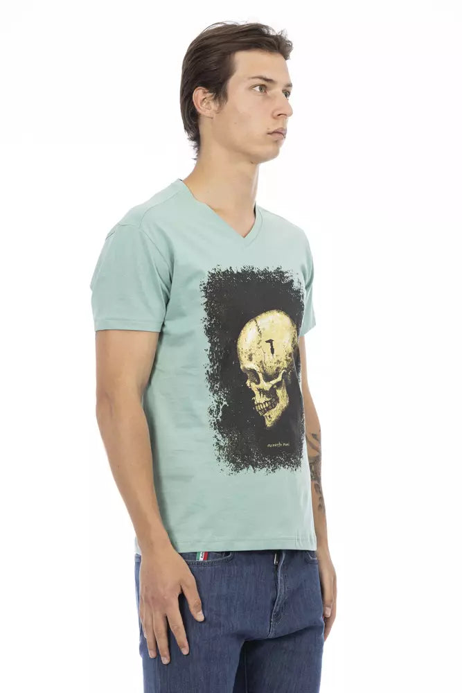 Green Cotton Men's T-Shirt