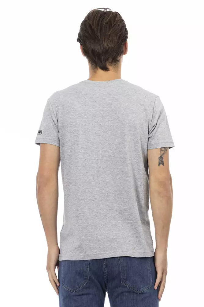 Gray Cotton Men's T-Shirt