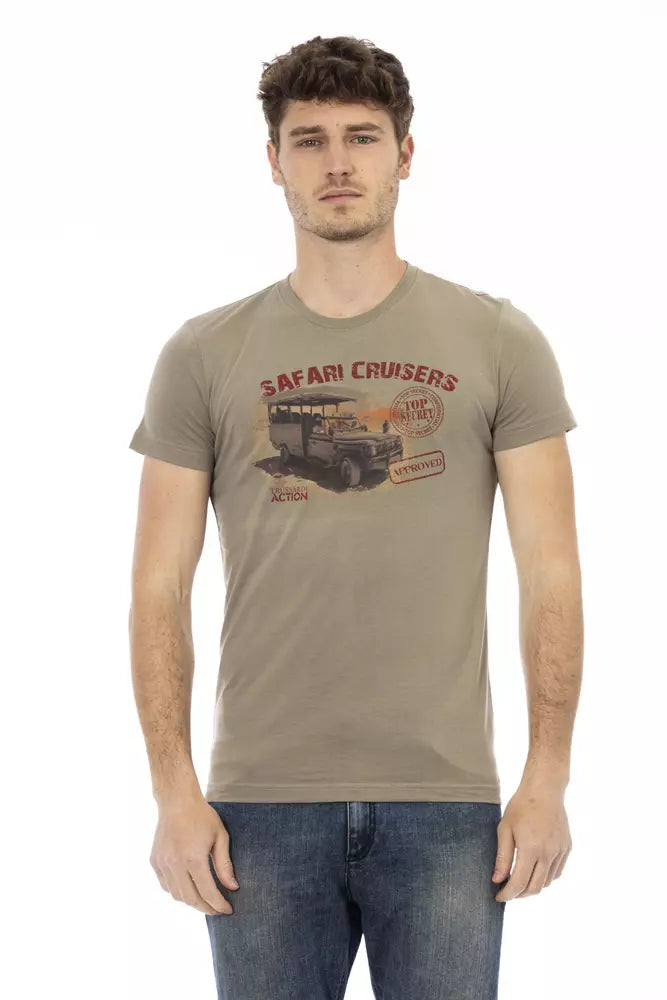 Green Cotton Men's T-Shirt