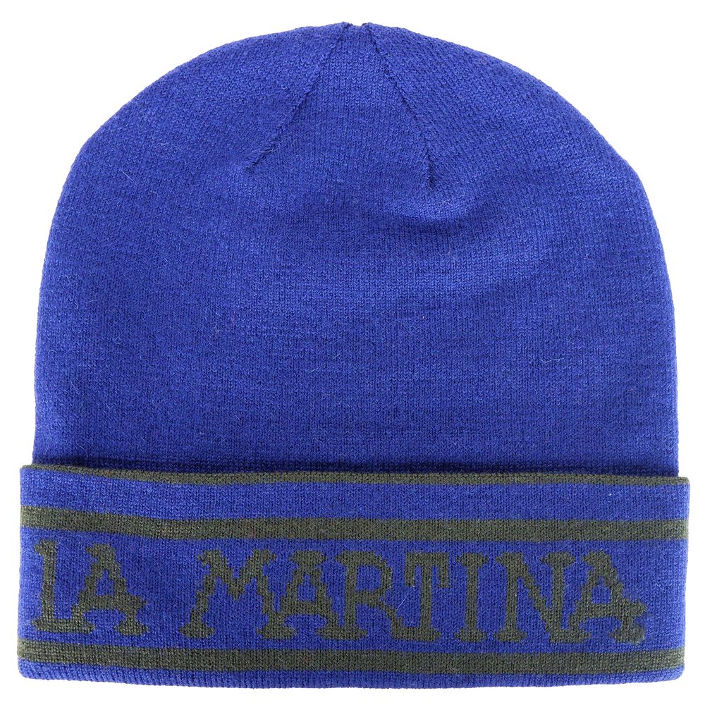 Blue Wool Men Cap