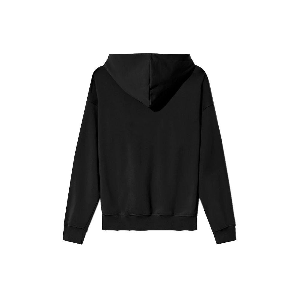 Black Cotton Men Sweater