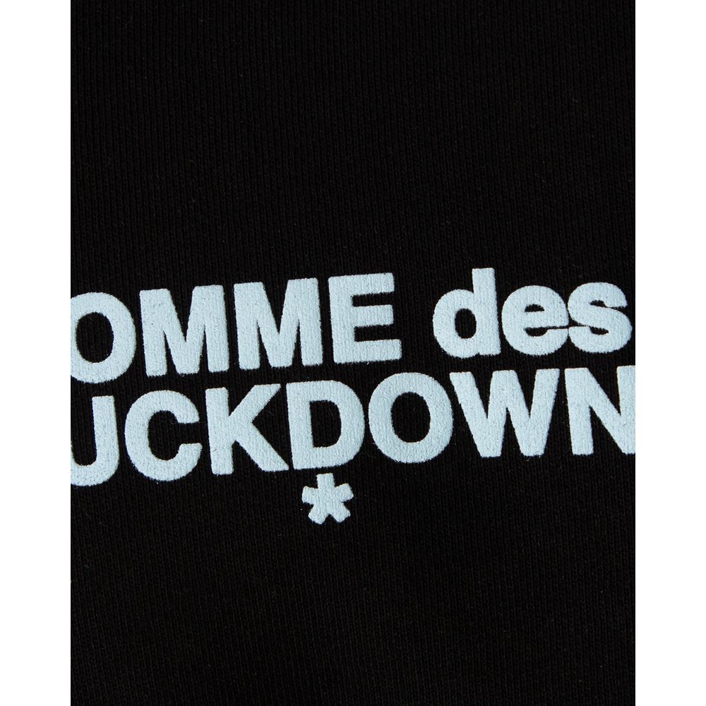 Black Cotton Men's Hooded Sweatshirt