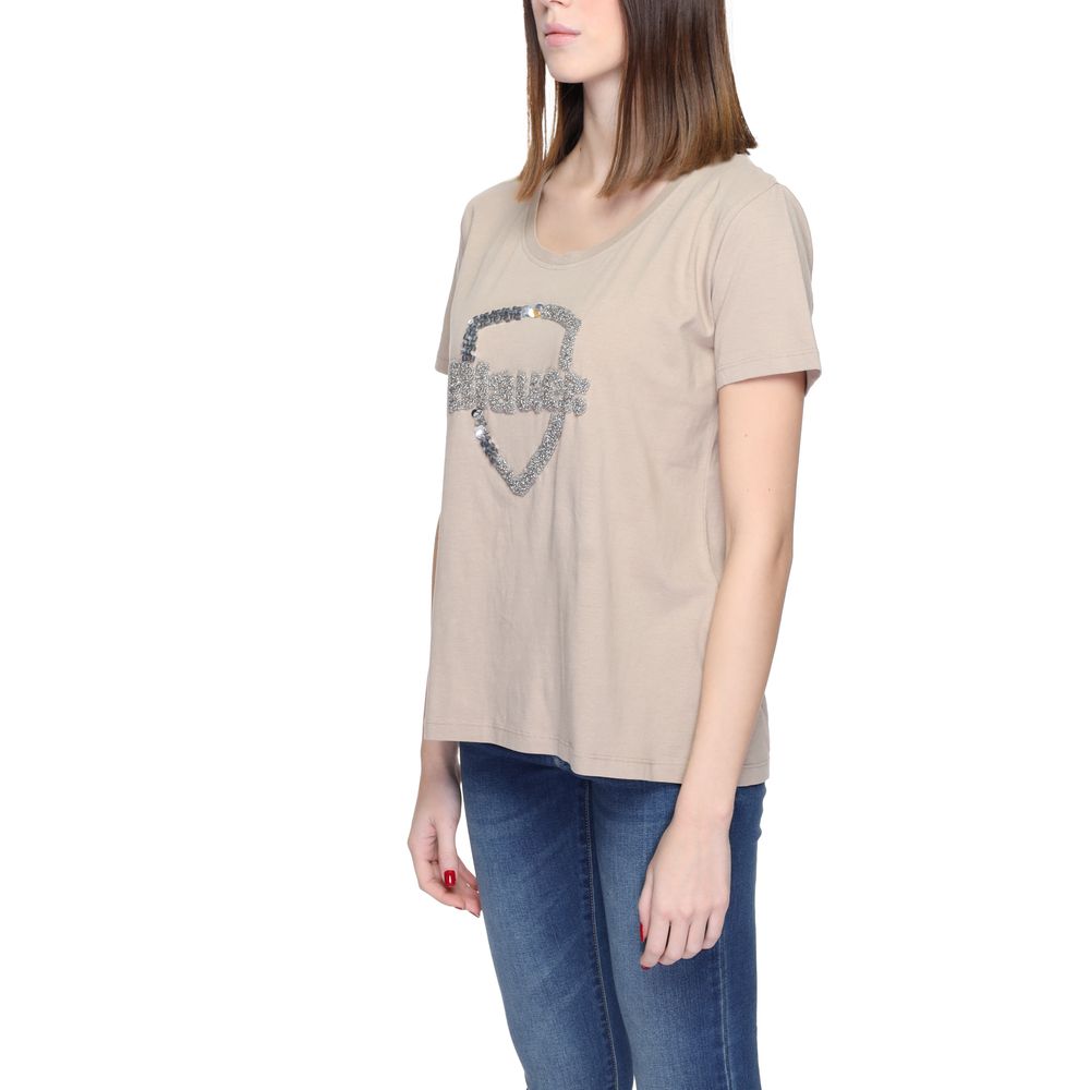 Beige Cotton T-Shirt