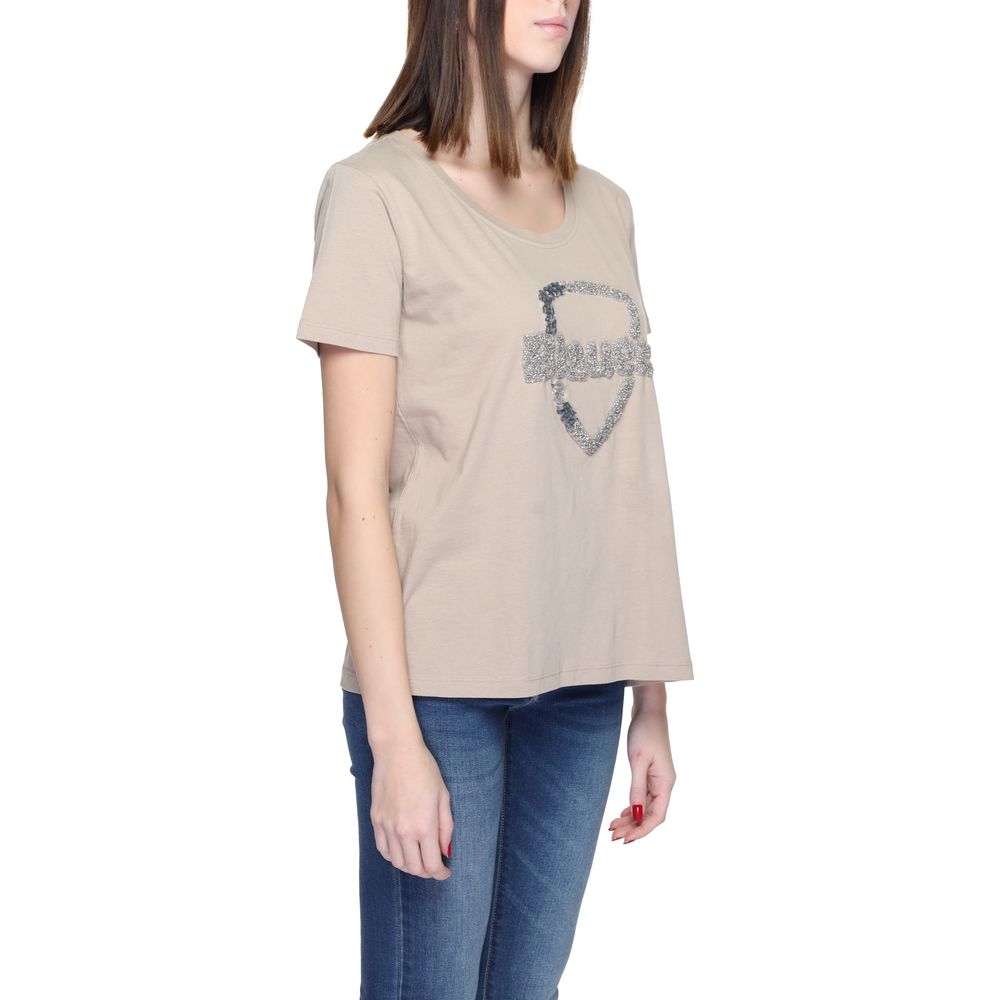 Beige Cotton T-Shirt