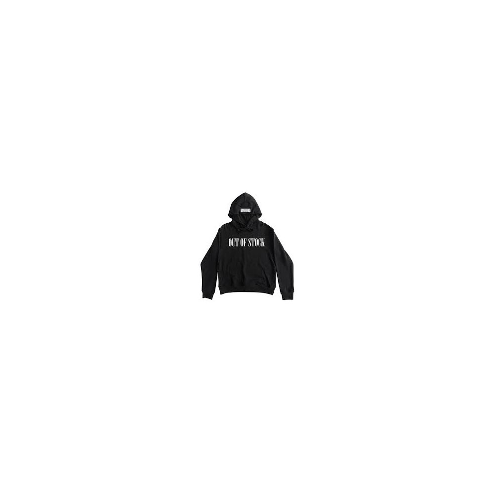 Black Cotton Men's Sweatshirt