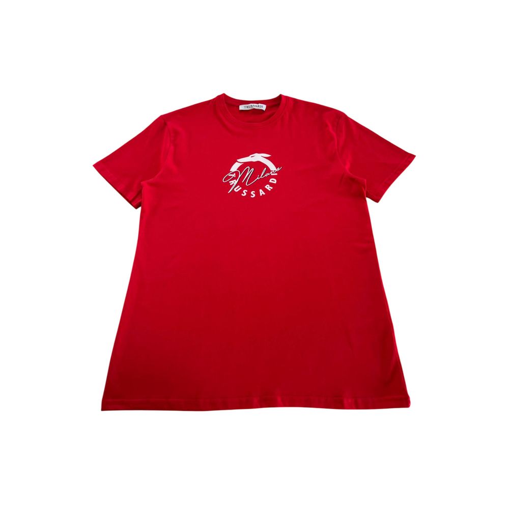 "Red Cotton Men T-Shirt"