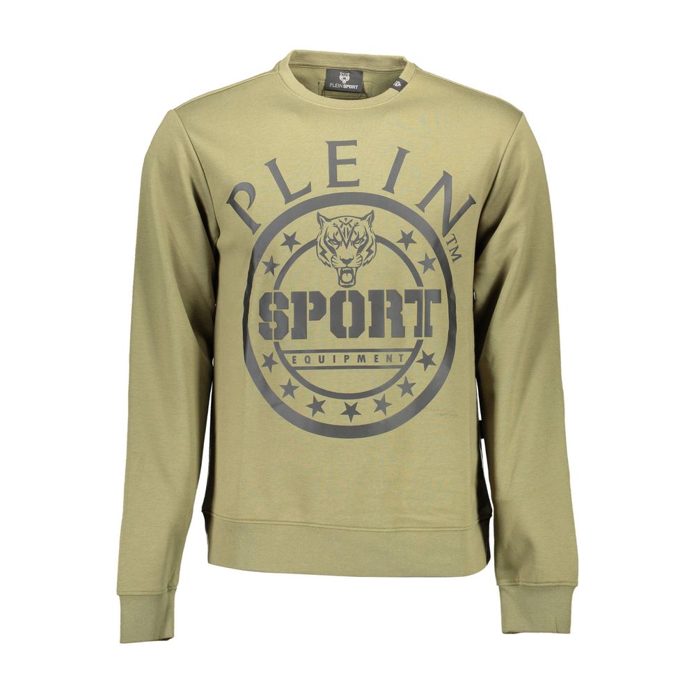 "Green Cotton Men Sweater"