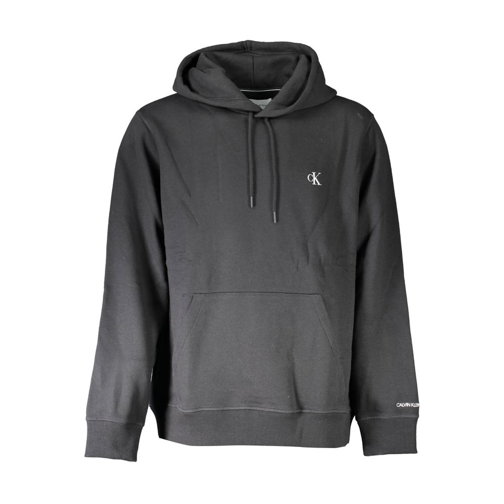Black Cotton Men Sweater
