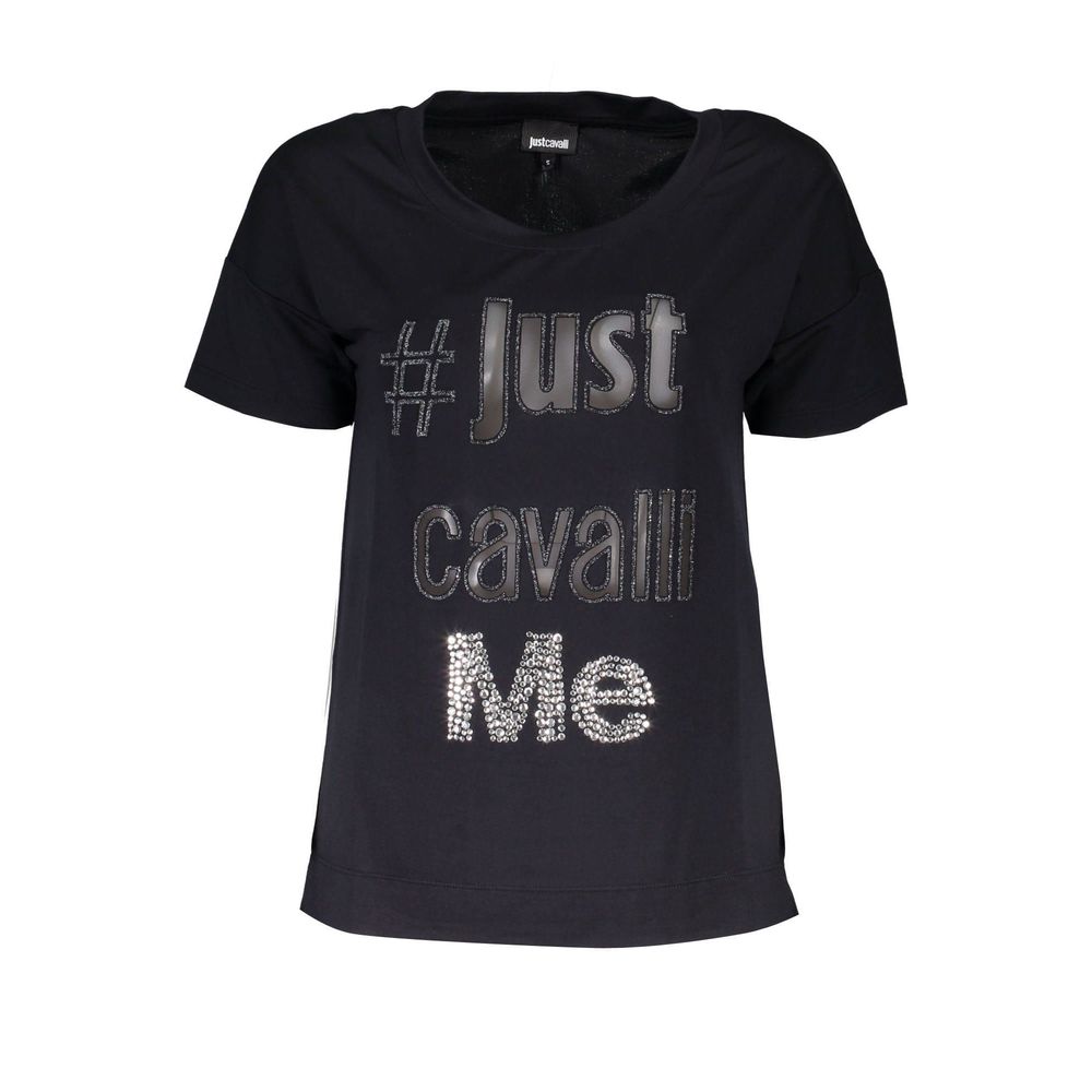 Black Polyester Women Top