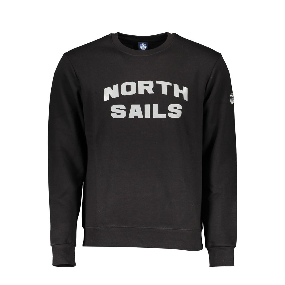 "Black Cotton Men Sweater"