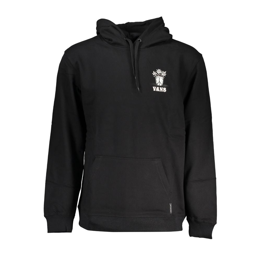 Black Cotton Men Sweater