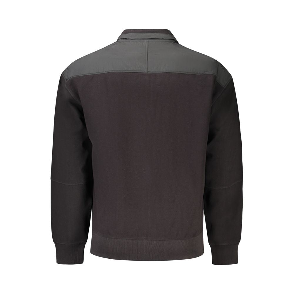 Black Cotton Men's Jacket