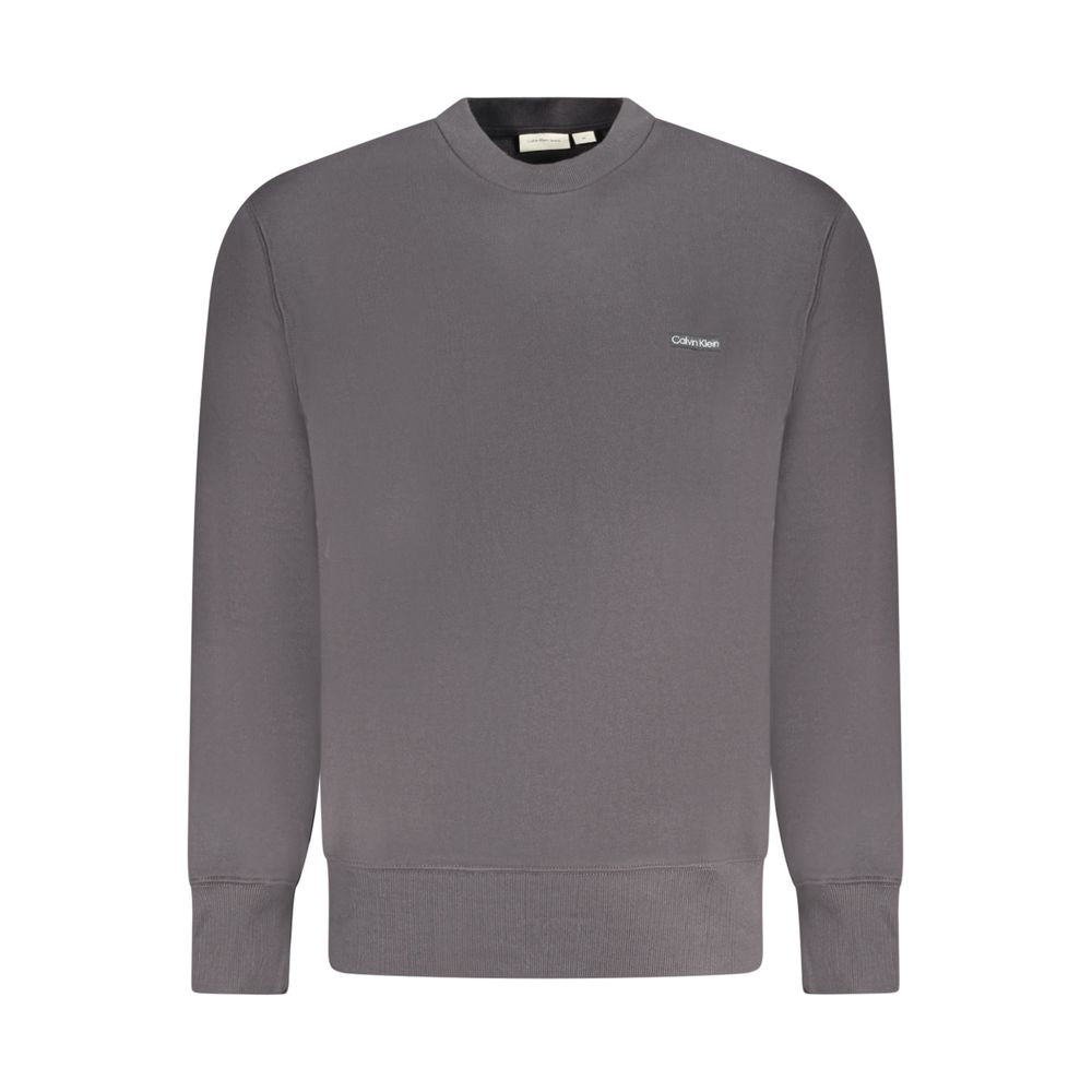 Black Cotton Men Sweater