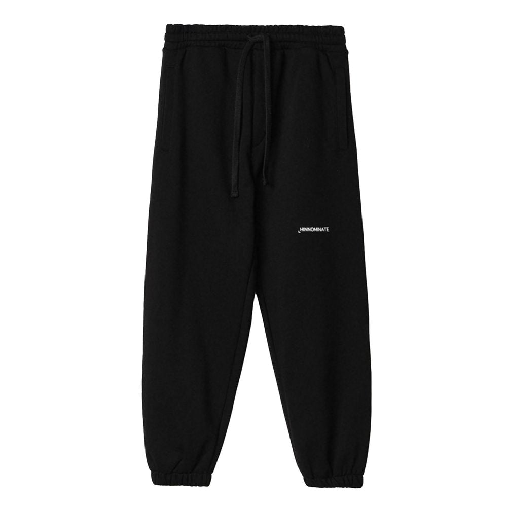 Black Cotton Men Sweatshirt