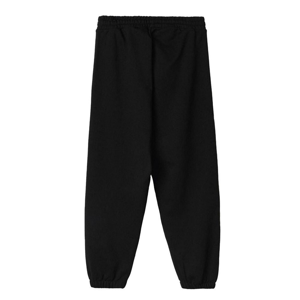 Black Cotton Men Sweatshirt