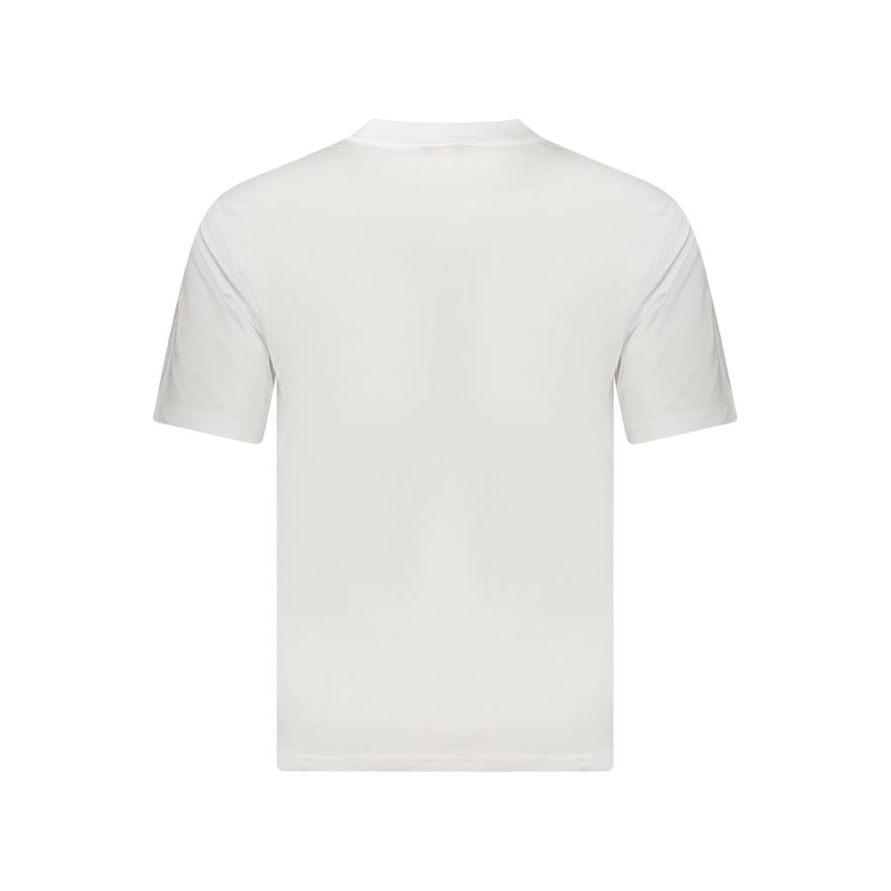 White Cotton Men T-Shirt