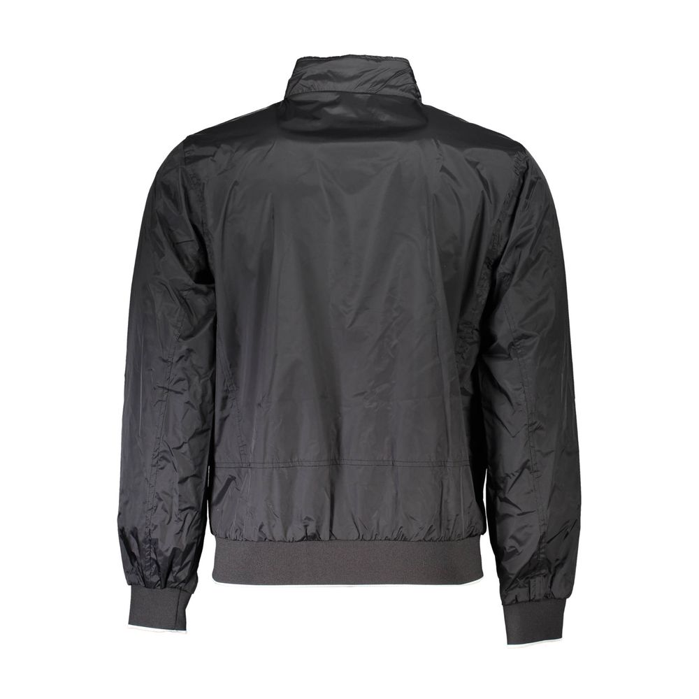Black Nylon Men Jacket
