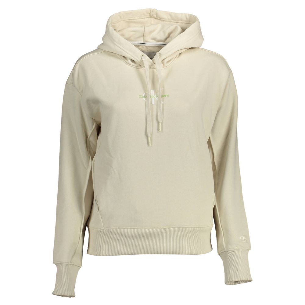 Beige Cotton Women Sweater