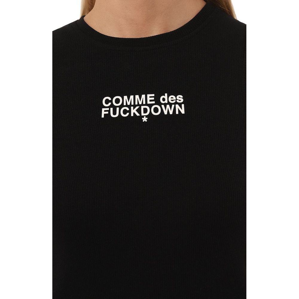 Black Cotton Women Tank Top