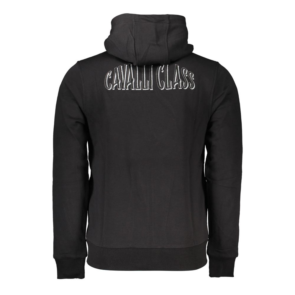 Black Cotton Men Sweater