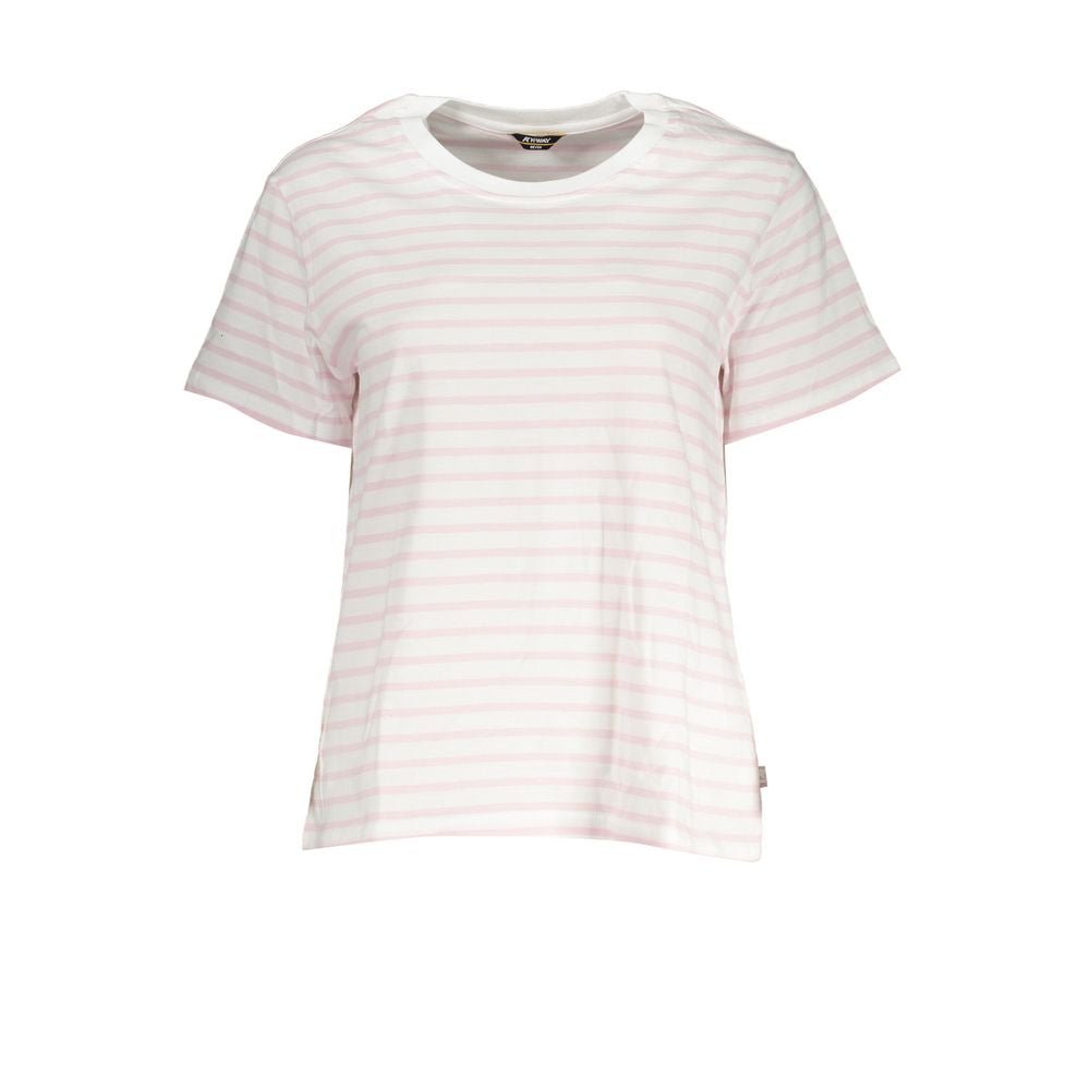 White Cotton Women T-Shirt