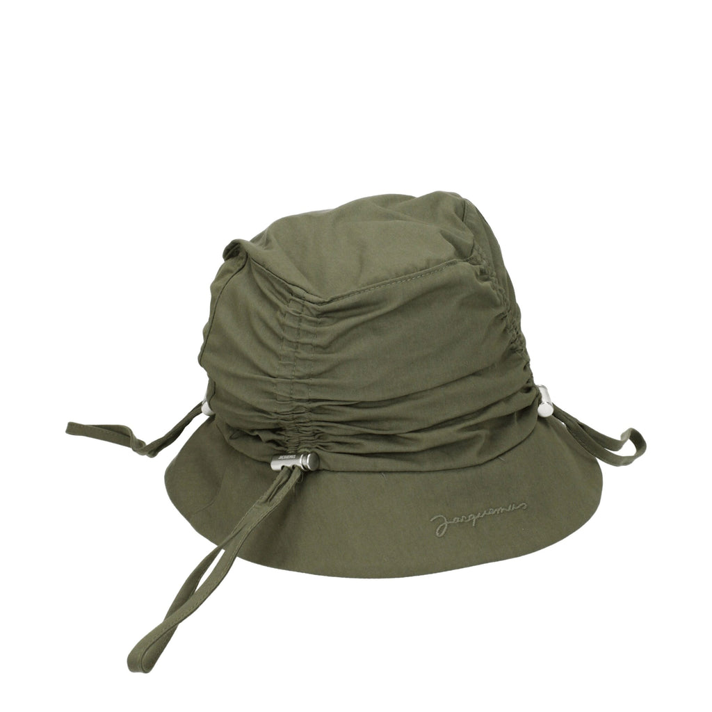 Green Cotton Bucket Hats