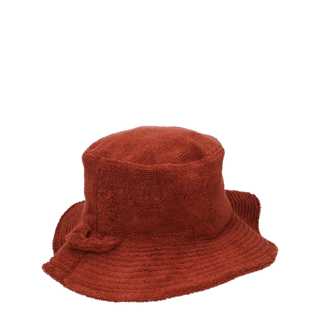 Brown Cotton Bucket Hats