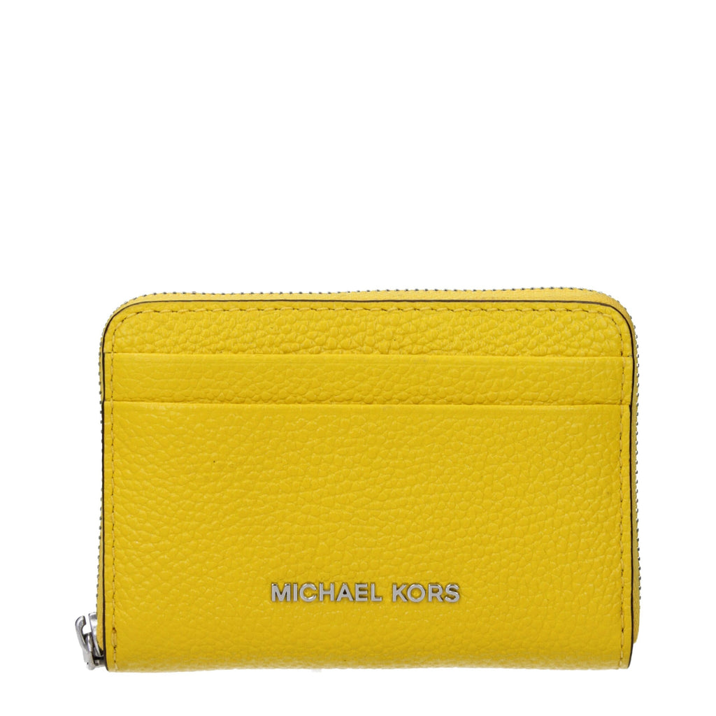 Yellow Leather Cardholders