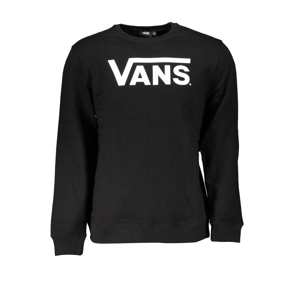 Black Cotton Men Sweater