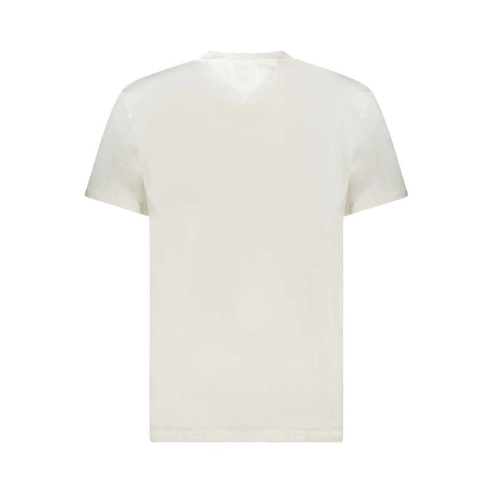 White Cotton Men T-Shirt