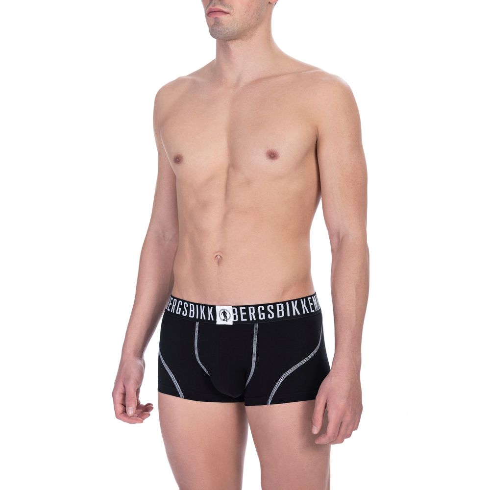 Black Cotton Men's Trunk Underwear Pack