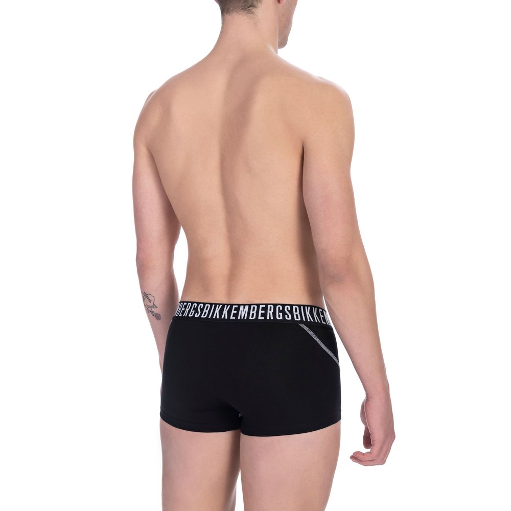 Black Cotton Men's Trunk Underwear Pack
