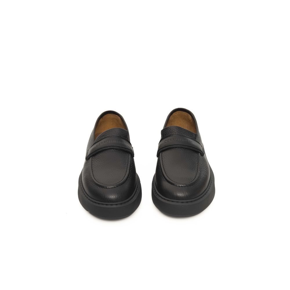Black Leather Men's Loafer