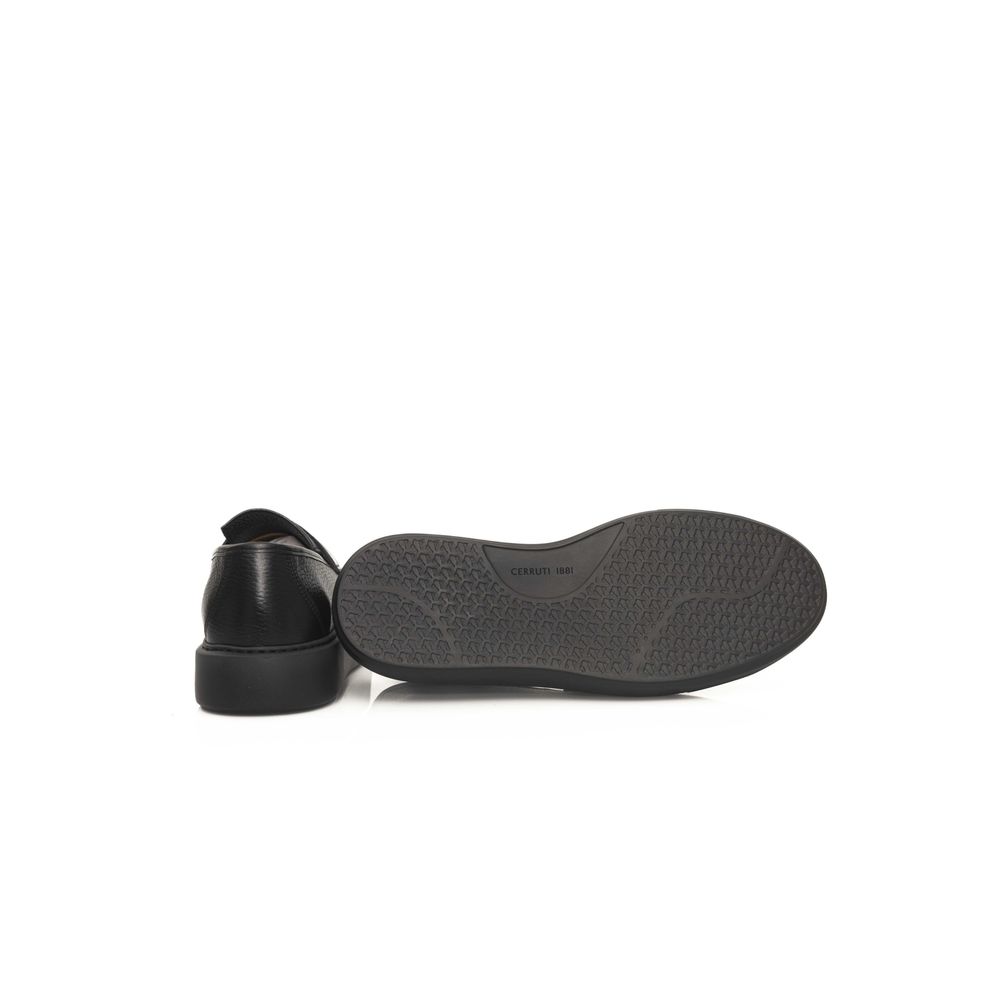 Black Leather Men's Loafer