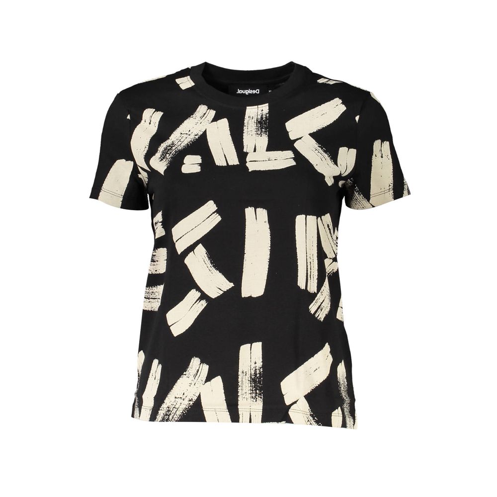 Black Cotton T-Shirt