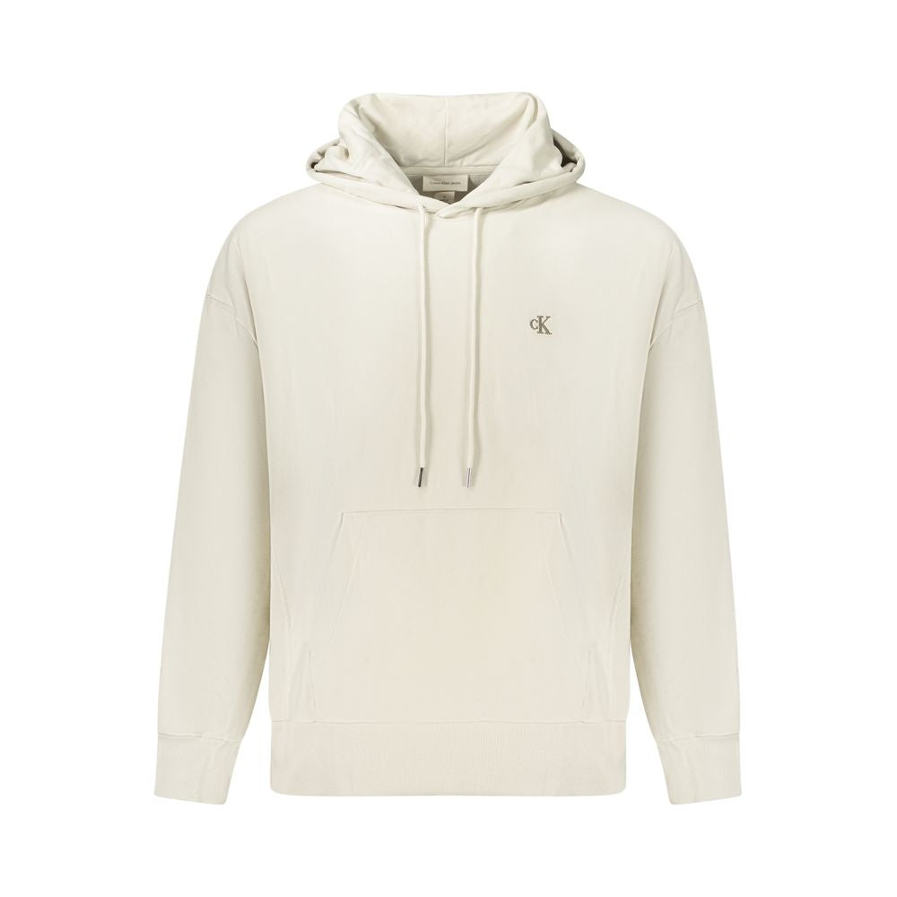 Beige Cotton Men Sweater