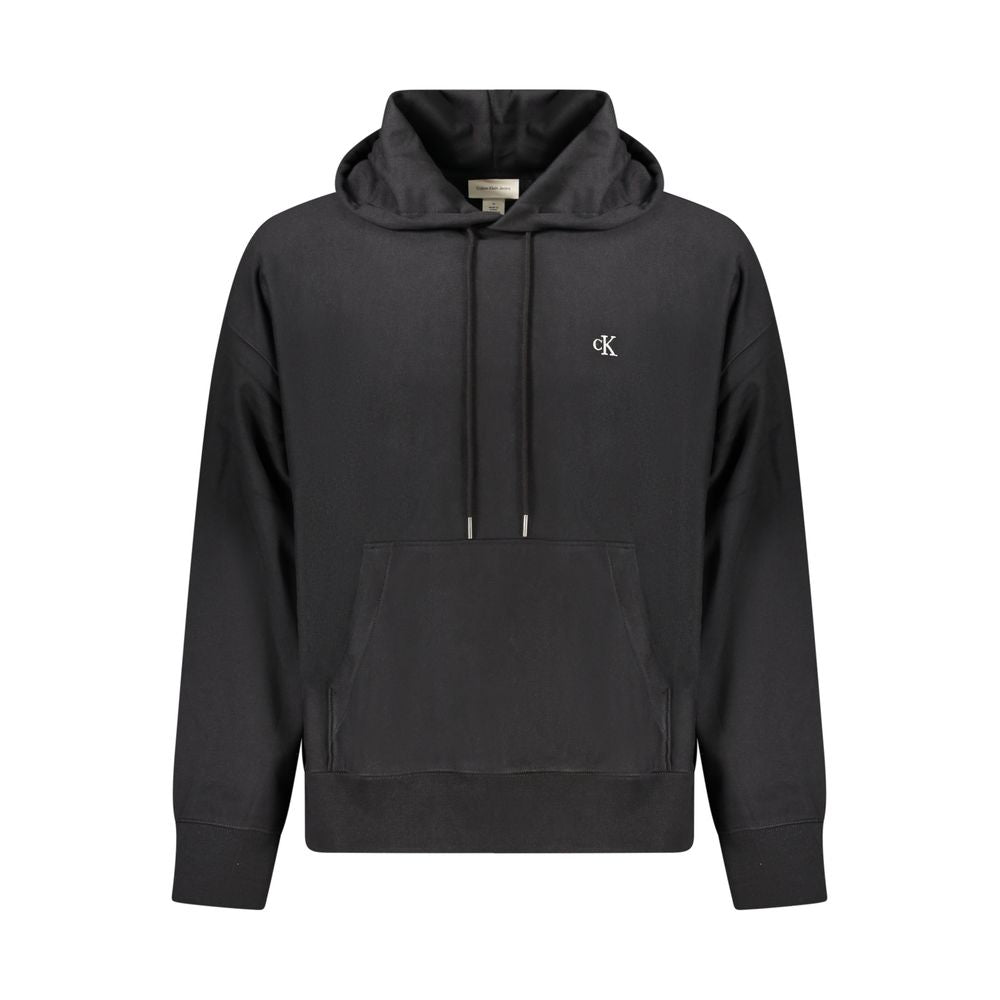 Black Cotton Men Sweater