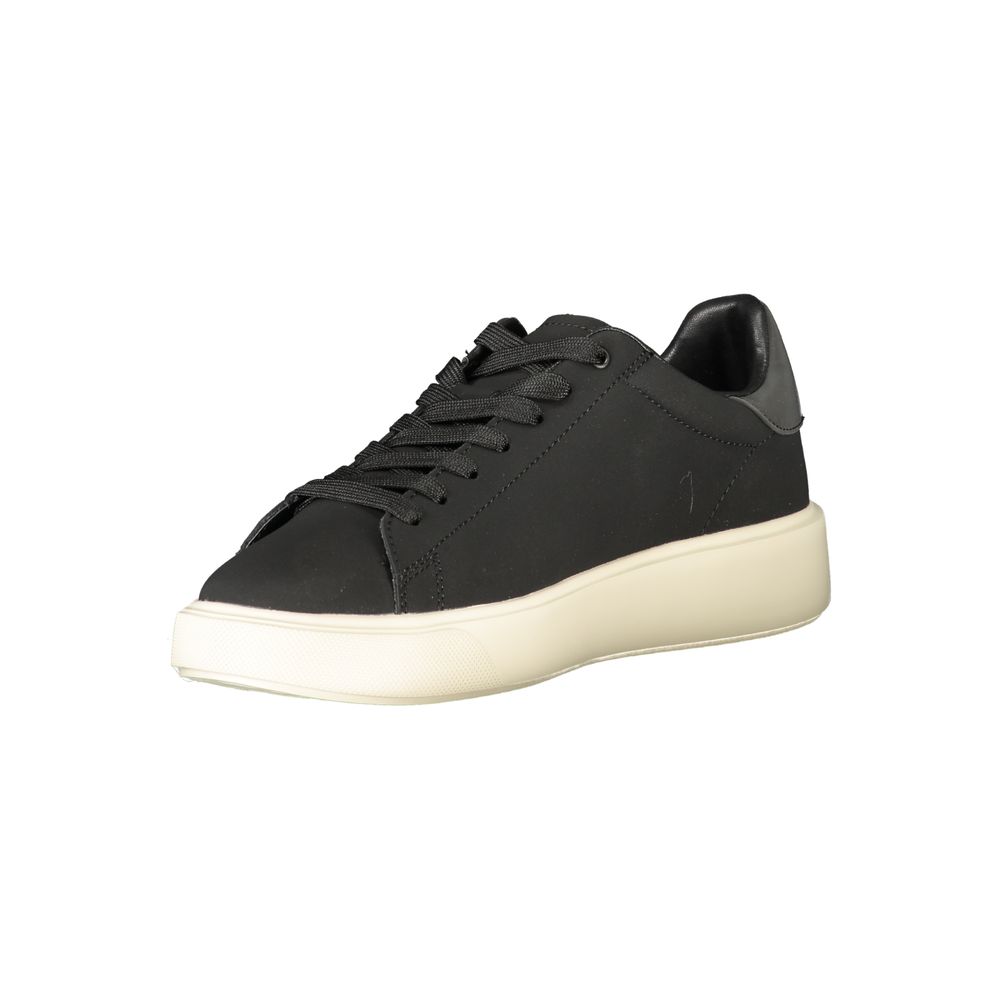 Black Leather Men Sneaker