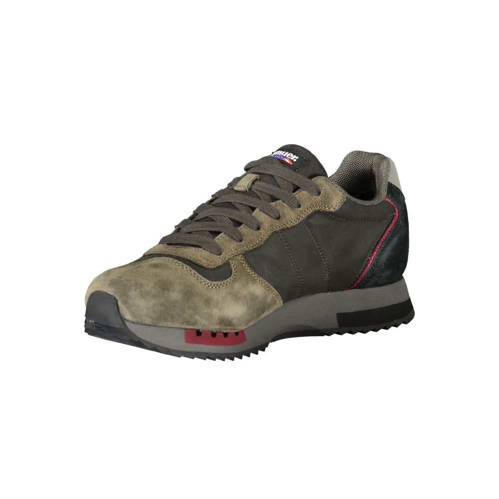 Black Leather Men Sneaker