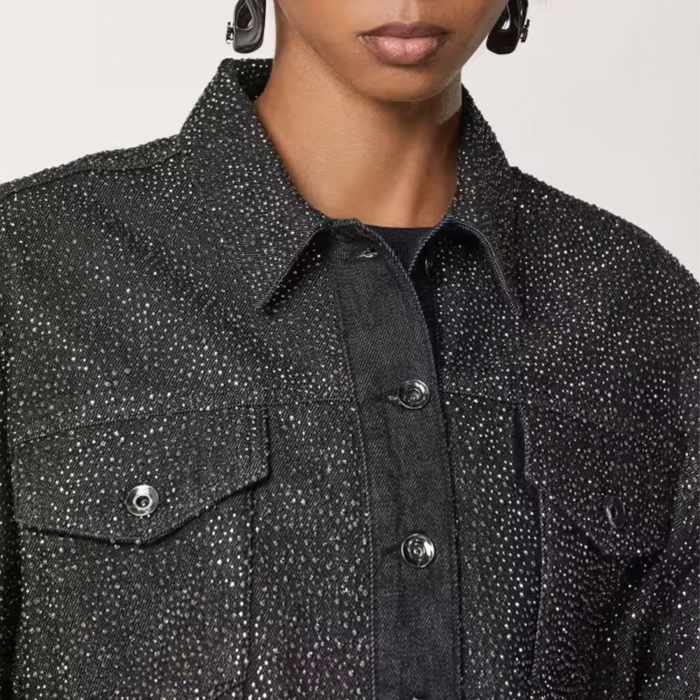 Black Cotton Jackets & Coat