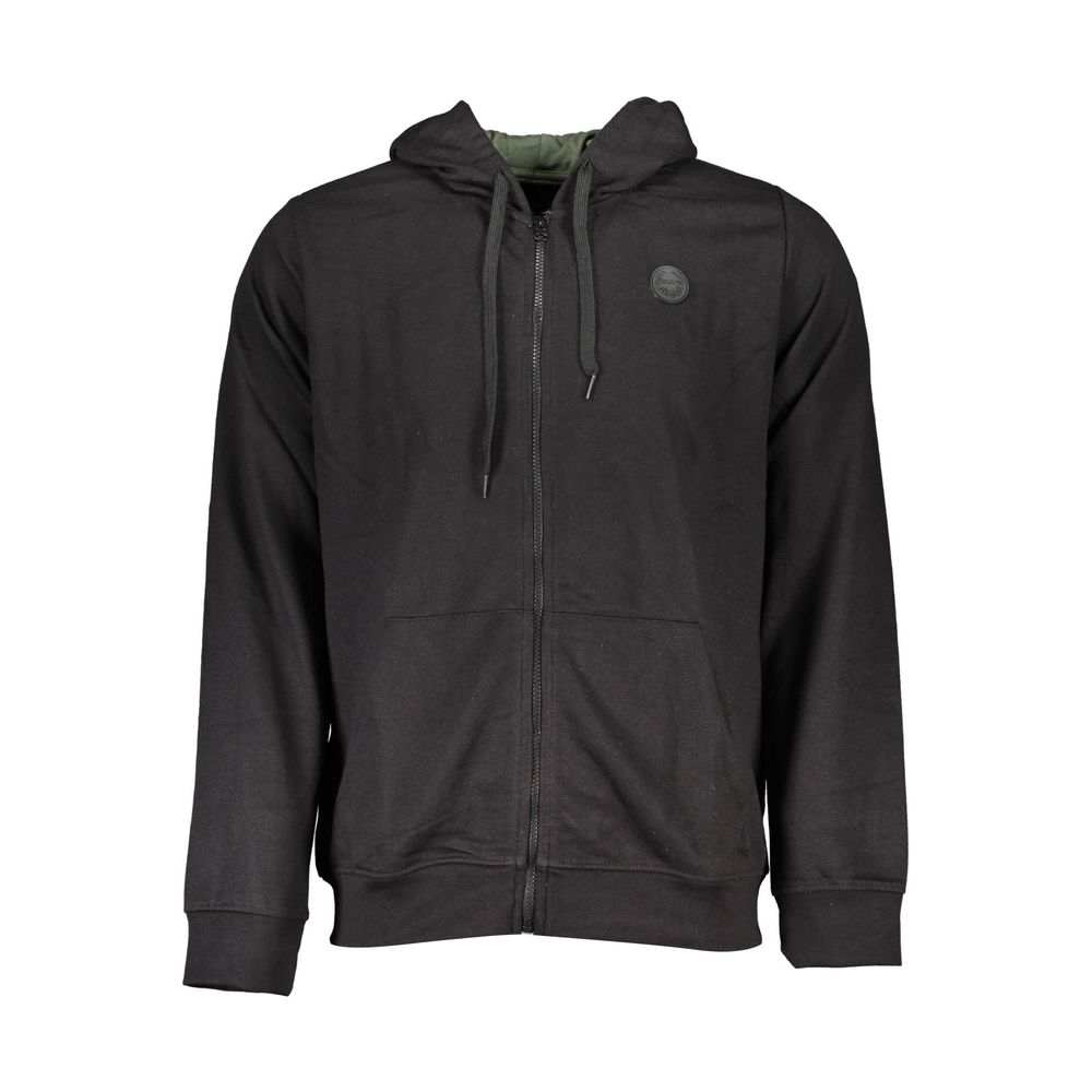 Black Cotton Sweatshirt